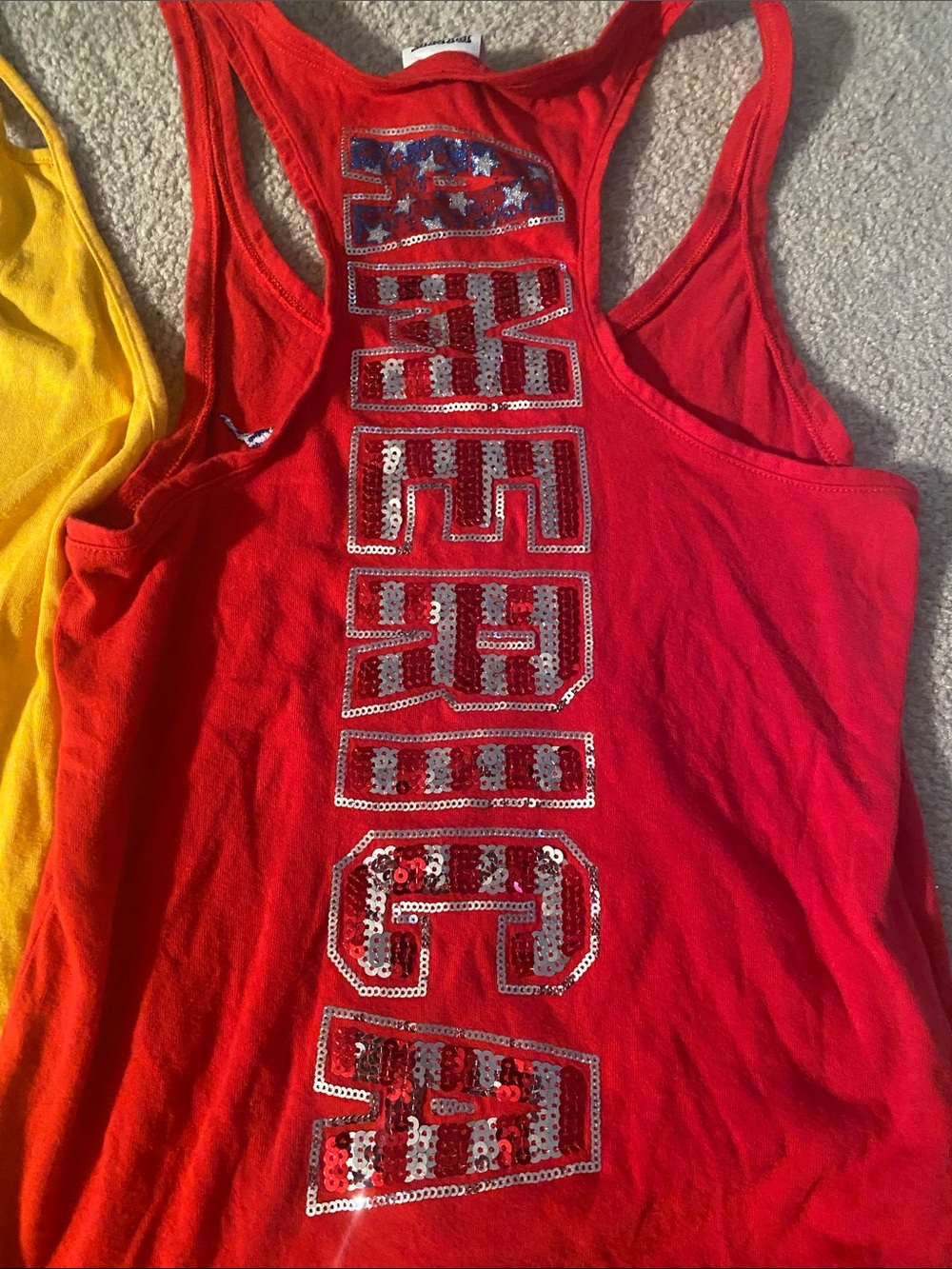 Victoria secret pink XS 2 bundle tank tops u of m and America! - Picture 3 of 7